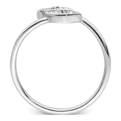 Sterling Silver CZ Evil Eye Ring – view 3