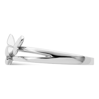 Sterling Silver CZ Butterfly Ring – view 5