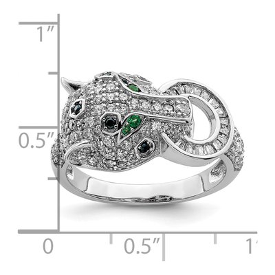Sterling Silver CZ Cheetah Ring – view 4