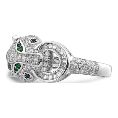 Sterling Silver CZ Cheetah Ring – view 5