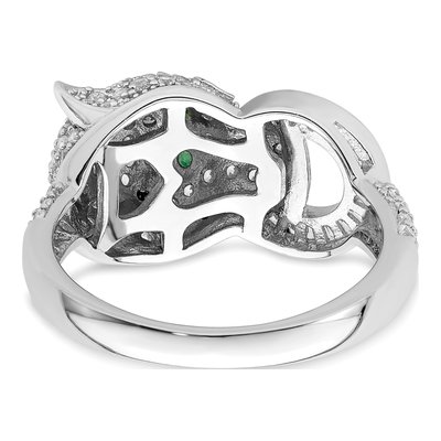 Sterling Silver CZ Cheetah Ring – view 7