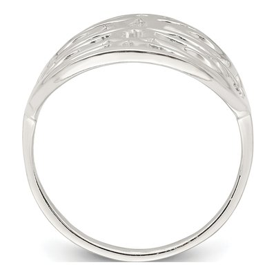 Sterling Silver Floral Ring – view 3