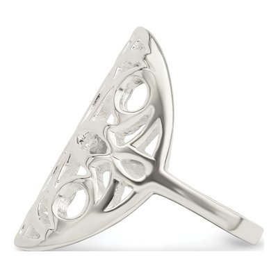 Sterling Silver Floral Ring – view 5