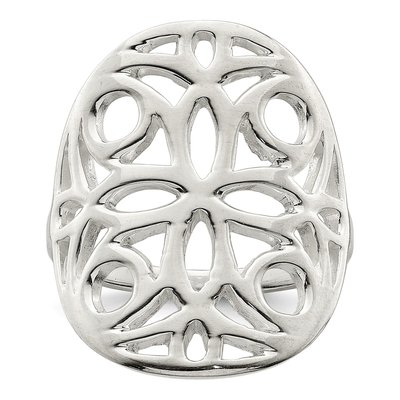 Sterling Silver Floral Ring