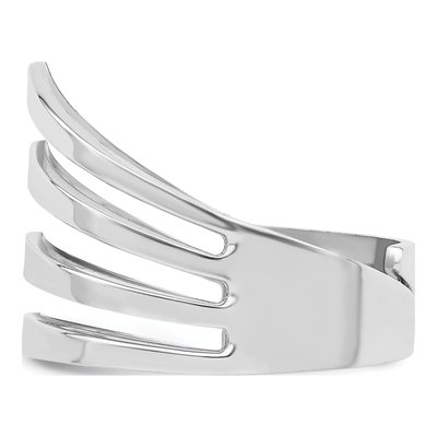 Sterling Silver 5.6mm Adjustable Four Band – view 5