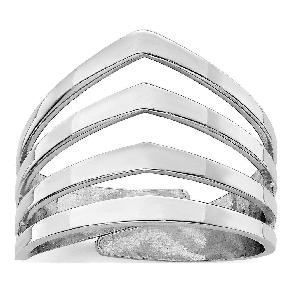 Sterling Silver 5.6mm Adjustable Four Band