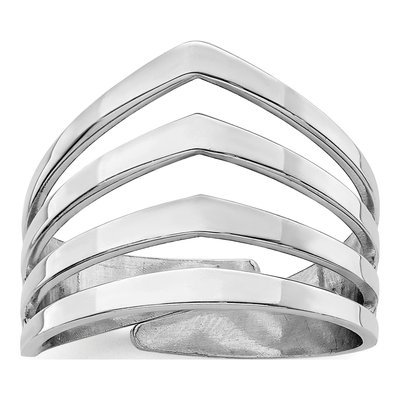 Sterling Silver 5.6mm Adjustable Four Band