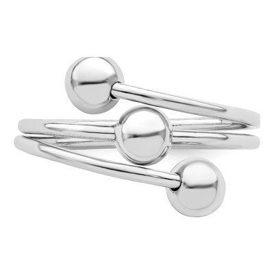 Sterling Silver Ball Ring – view 6