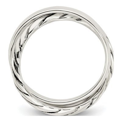 Sterling Silver Twisted Intertwined Ring – view 3