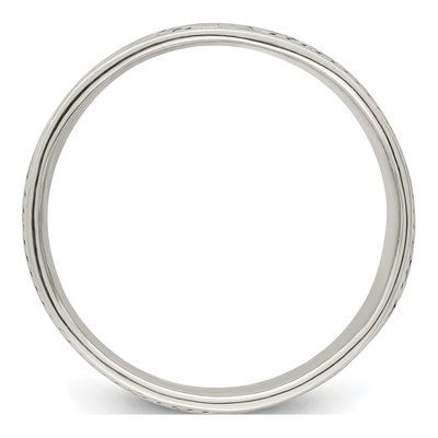 Men's Sterling Silver Antiqued Rope Ring – view 3