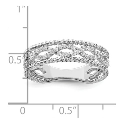Sterling Silver CZ Ring – view 4