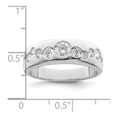 Sterling Silver CZ Cluster Ring – view 4