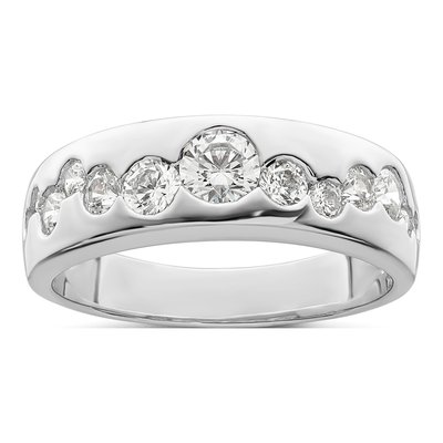 Sterling Silver CZ Cluster Ring