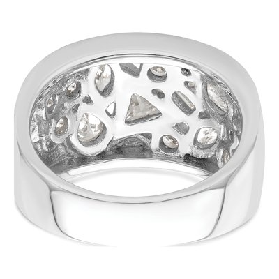 Sterling Silver CZ Multi-Shape Ring – view 7