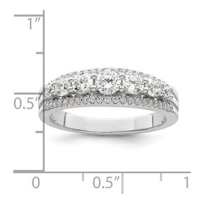 Sterling Silver CZ Pave Wedding Band – view 4