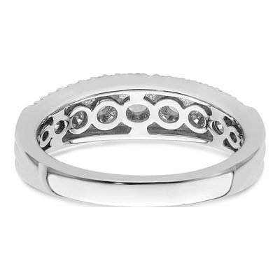 Sterling Silver CZ Pave Wedding Band – view 7