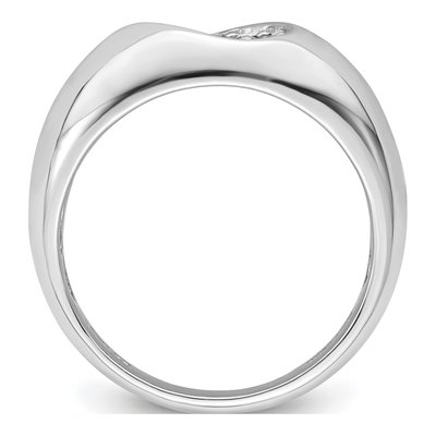 Sterling Silver CZ Oval Cluster Ring – view 3