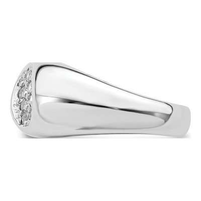 Sterling Silver CZ Oval Cluster Ring – view 5