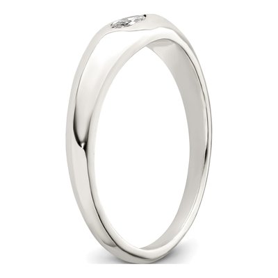 Sterling Silver CZ Marquise Ring – view 8