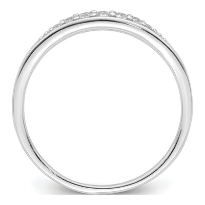 Sterling Silver CZ Tapered Ring – view 3