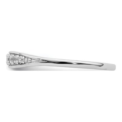 Sterling Silver CZ Tapered Ring – view 5