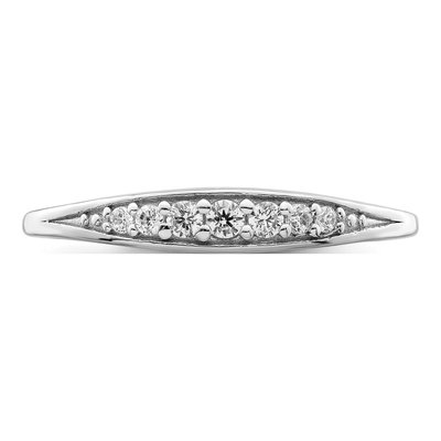 Sterling Silver CZ Tapered Ring – view 6