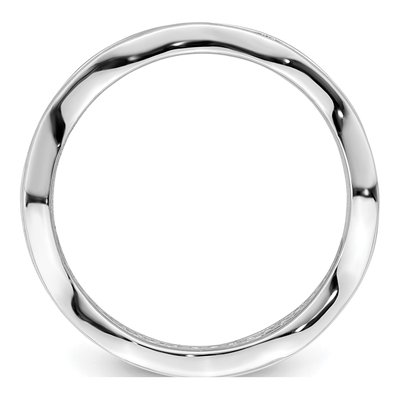 Sterling Silver CZ Wavy Ring – view 3