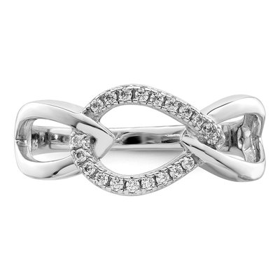 Sterling Silver CZ Teardrop Ring – view 6