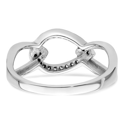 Sterling Silver CZ Teardrop Ring – view 7