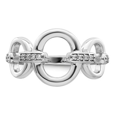 Sterling Silver CZ Oval Ring – view 6