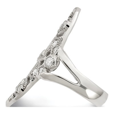 Sterling Silver CZ Fancy Ring – view 5