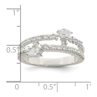 Sterling Silver CZ Fashion Ring – view 4