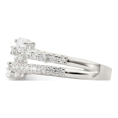 Sterling Silver CZ Fashion Ring – view 5