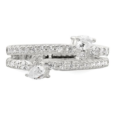Sterling Silver CZ Fashion Ring – view 6