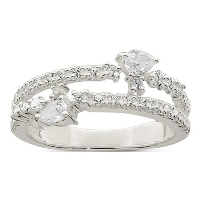 Sterling Silver CZ Fashion Ring
