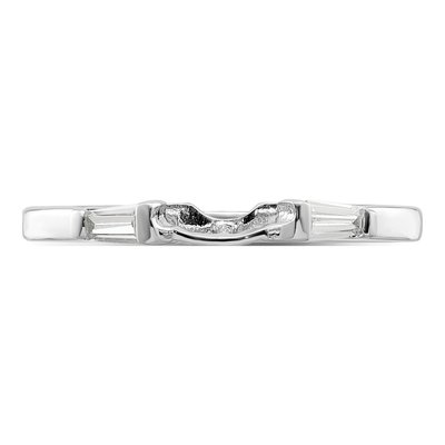 Sterling Silver CZ Two-Piece Wedding Ring Set – view 6