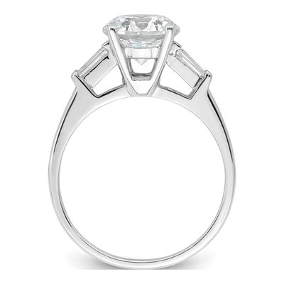 Sterling Silver CZ Two-Piece Wedding Ring Set – view 7
