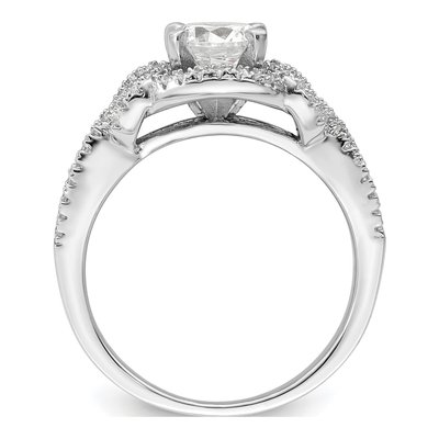 Sterling Silver CZ Bridal Ring Set – view 7