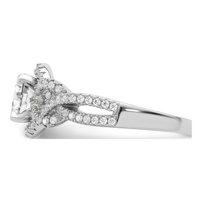Sterling Silver CZ Bridal Ring Set – view 8