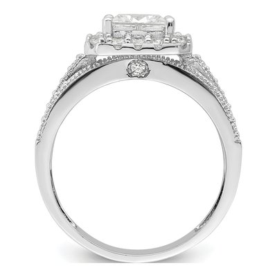 Sterling Silver CZ 3-Piece Bridal Ring Set – view 4