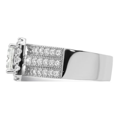 Sterling Silver CZ 3-Piece Bridal Ring Set – view 5