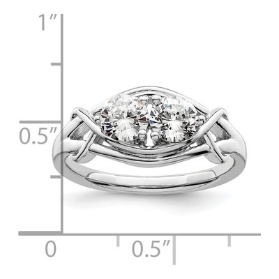 Sterling Silver CZ Ring – view 4