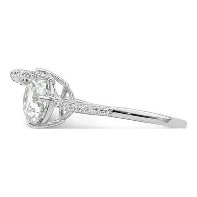 Sterling Silver CZ Overlap Ring – view 5
