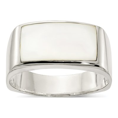 Sterling Silver Mother of Pearl Ring