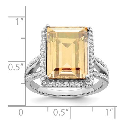 Sterling Silver Crystal & CZ Statement Ring – view 3