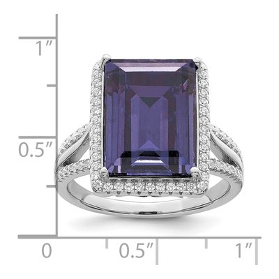 Sterling Silver Crystal & CZ Ring – view 3