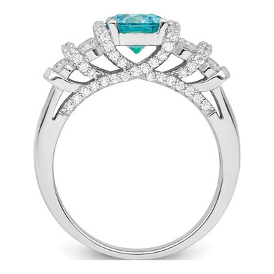 Sterling Silver Crystal & CZ Ring – view 3