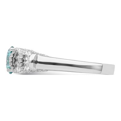 Sterling Silver Crystal & CZ Ring – view 5