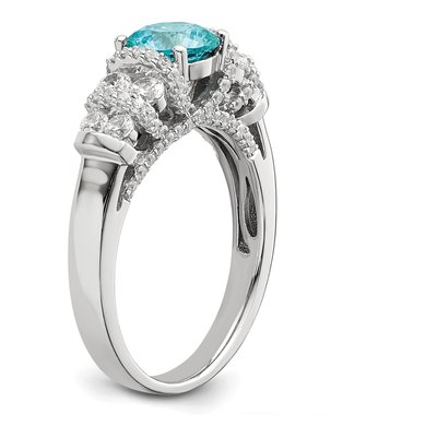 Sterling Silver Crystal & CZ Ring – view 8