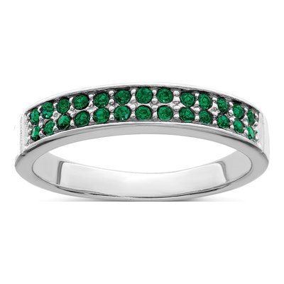 Sterling Silver Crystal Ring